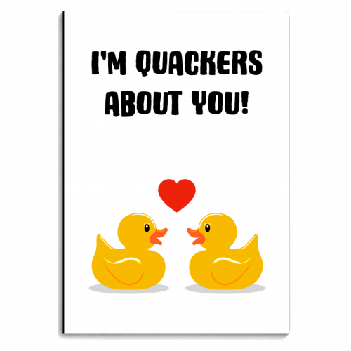 I'm Quackers About You! - personalised A4, A5, A6 notebook by Adam Regester