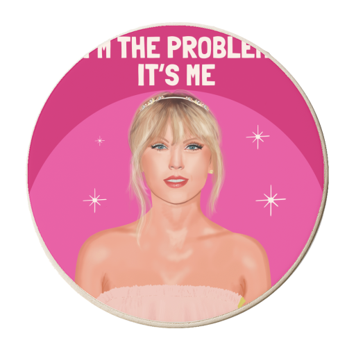 I'm the Problem, It's Me - personalised beer coaster by AbiGoLucky