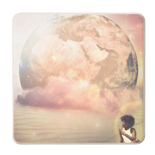 Imaan - Desert Dream - personalised beer coaster by Abs Ahlijah (ArtByMissAbs)