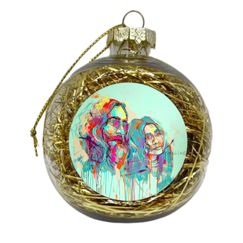 Imagine - xmas bauble by Laura Selevos