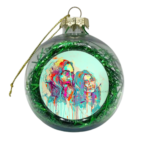 Imagine - xmas bauble by Laura Selevos