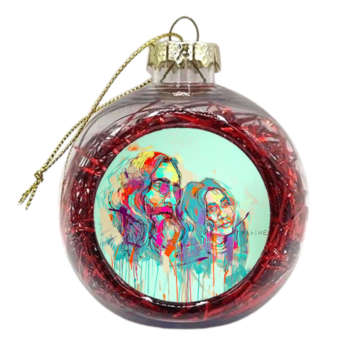 Imagine - xmas bauble by Laura Selevos
