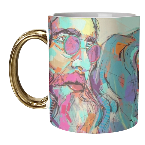 Imagine - unique mug by Laura Selevos
