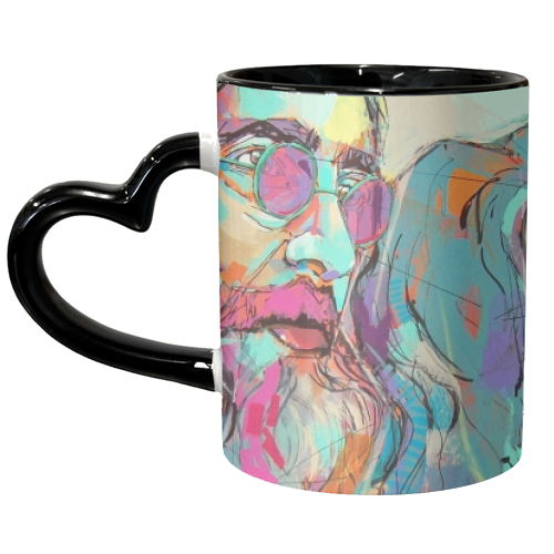 Imagine - unique mug by Laura Selevos