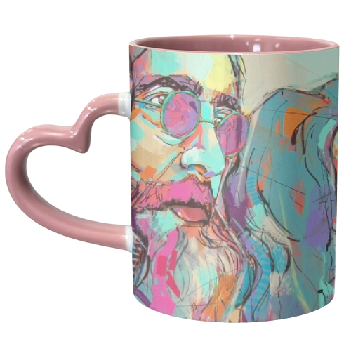 Imagine - unique mug by Laura Selevos