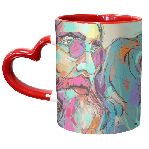 Imagine - unique mug by Laura Selevos