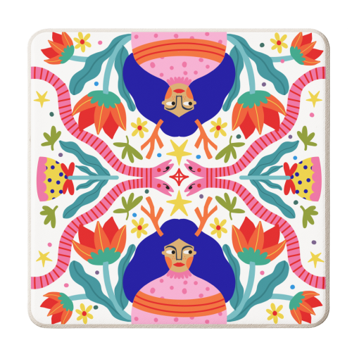 IMPERFECT SYMMETRY - personalised beer coaster by Nichola Cowdery