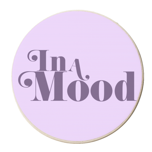 In A Mood - personalised beer coaster by Dominique Benedict