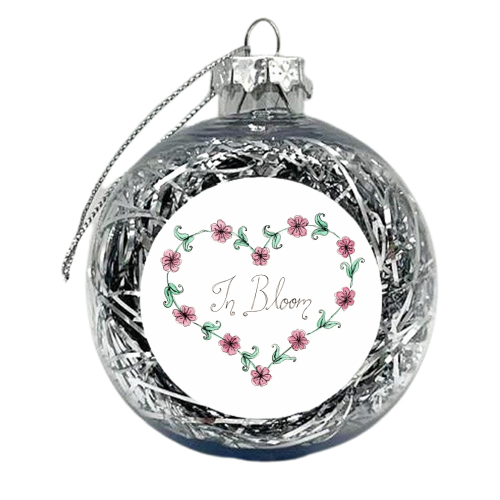 In Bloom - xmas bauble by Isobel Woodcock