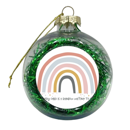 In every child is a rainbow - xmas bauble by Ohkimiko