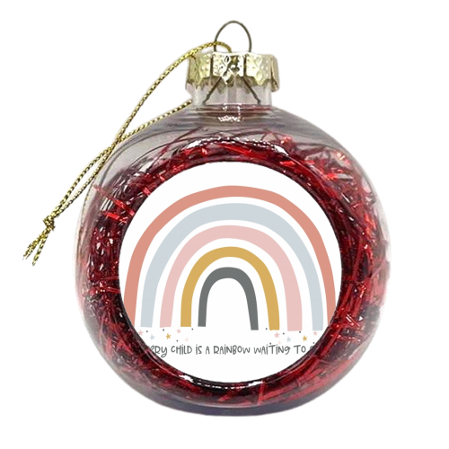 In every child is a rainbow - xmas bauble by Ohkimiko