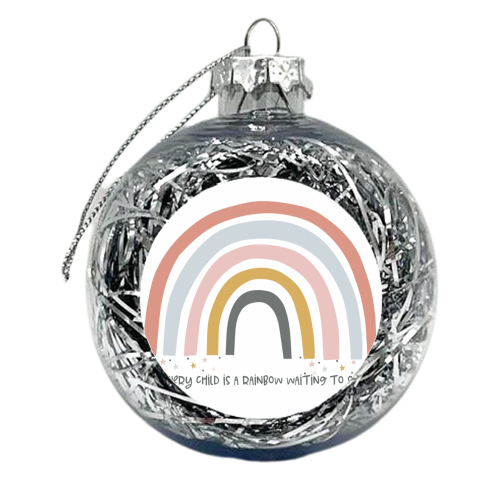 In every child is a rainbow - xmas bauble by Ohkimiko