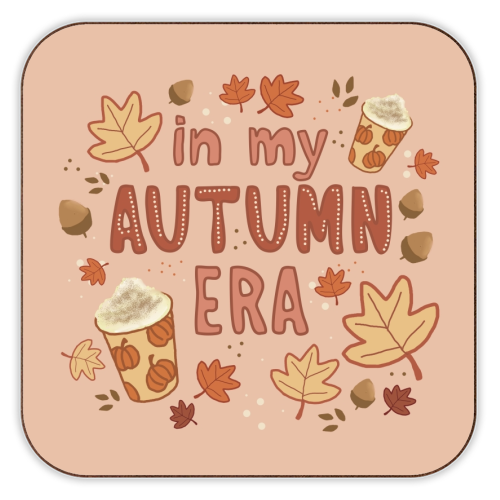In my Autumn Era - personalised beer coaster by Giddy Kipper