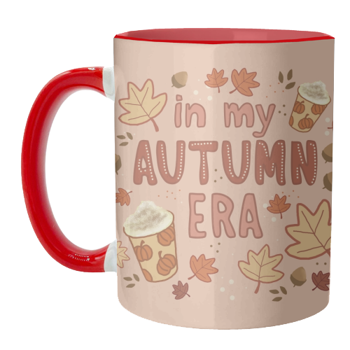 In my Autumn Era - unique mug by Giddy Kipper