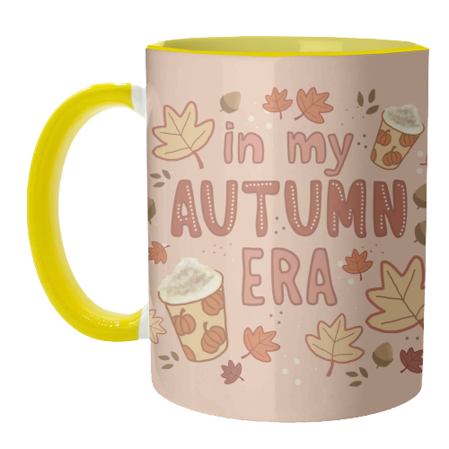 In my Autumn Era - unique mug by Giddy Kipper