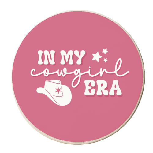 In my Cowgirl era - personalised beer coaster by Giddy Kipper