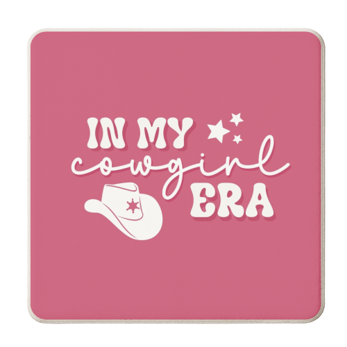 In my Cowgirl era - personalised beer coaster by Giddy Kipper