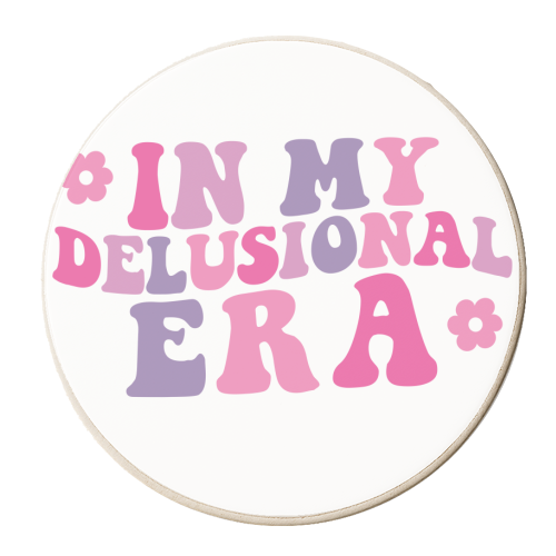 In My Delusional Era - personalised beer coaster by Pink and Pip