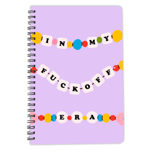 IN MY FUCK OFF ERA - personalised A4, A5, A6 notebook by Lilly Rose