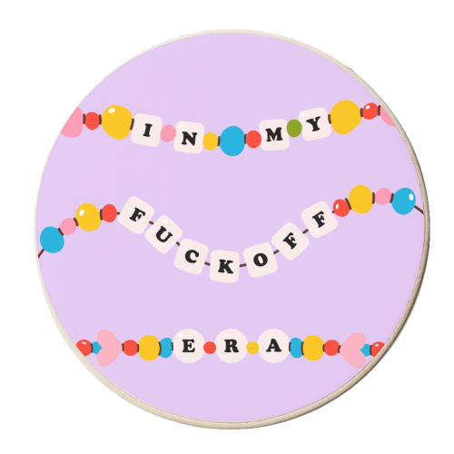 IN MY FUCK OFF ERA - personalised beer coaster by Lilly Rose