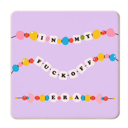 IN MY FUCK OFF ERA - personalised beer coaster by Lilly Rose