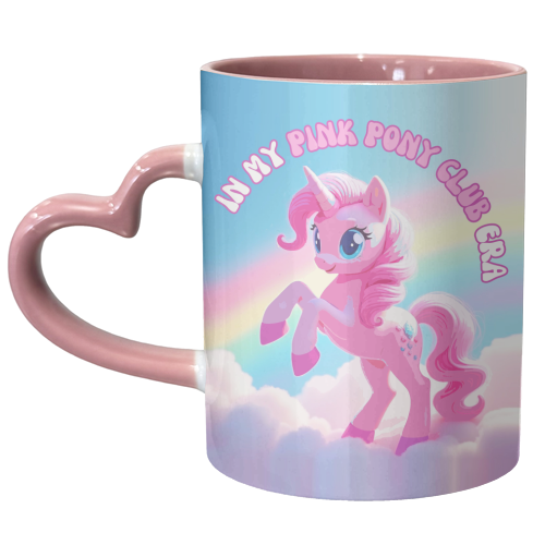 In my Pink Pony Club Era - unique mug by Lilly Rose
