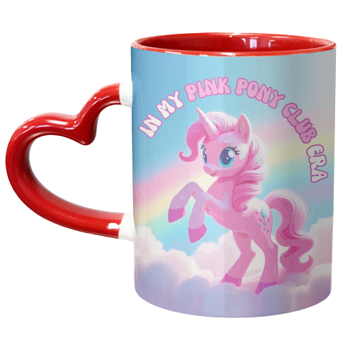In my Pink Pony Club Era - unique mug by Lilly Rose
