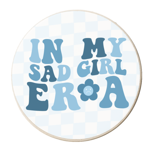 In My Sad Girl Era - personalised beer coaster by Pink and Pip