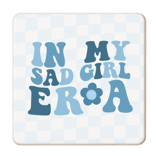 In My Sad Girl Era - personalised beer coaster by Pink and Pip