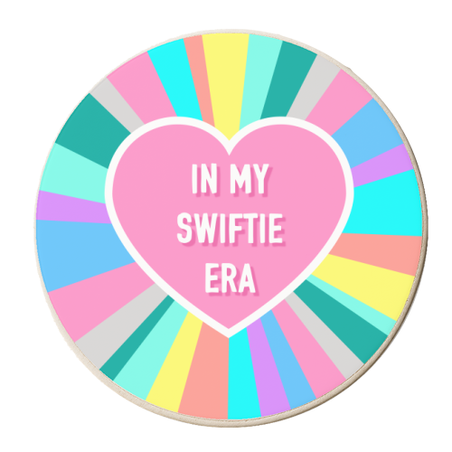 In My Swiftie Era Heart Design - personalised beer coaster by Adam Regester