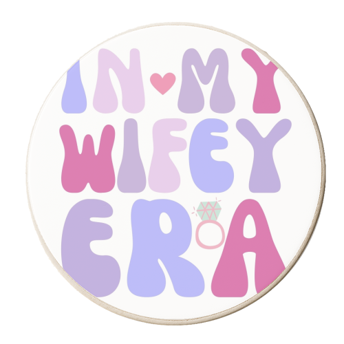 IN MY WIFEY ERA - personalised beer coaster by Lilly Rose