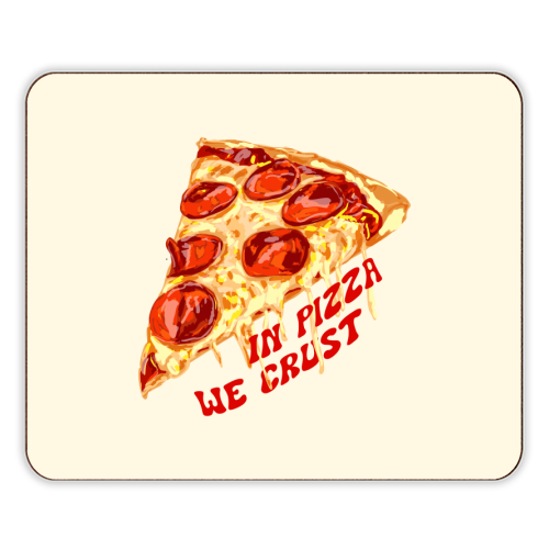 In Pizza We Crust - Pepperoni Slice - designer placemat by EZbie