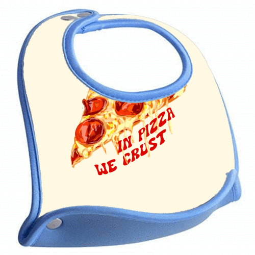 In Pizza We Crust - Pepperoni Slice - feeding bib by EZbie