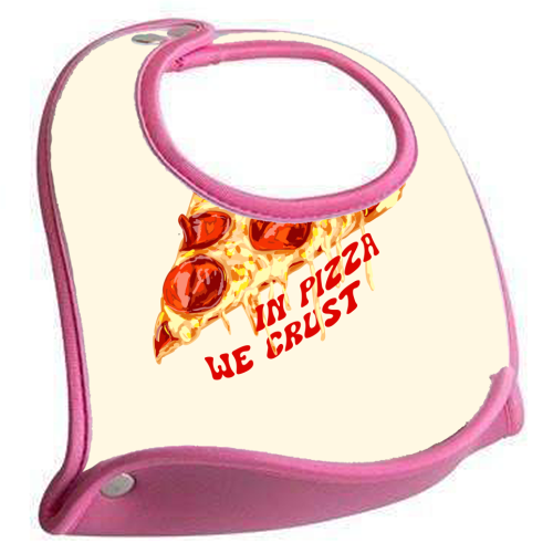 In Pizza We Crust - Pepperoni Slice - feeding bib by EZbie