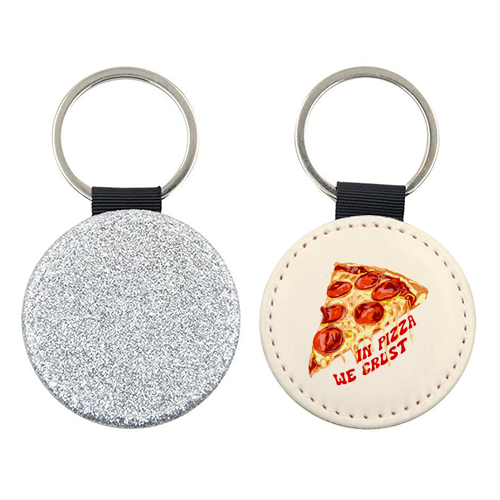 In Pizza We Crust - Pepperoni Slice - keyring by EZbie