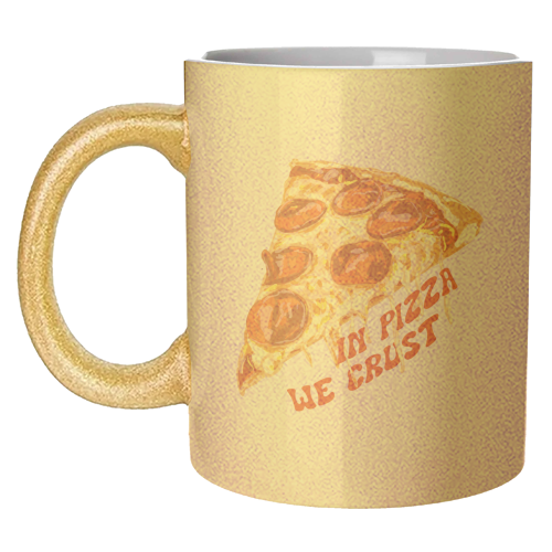 In Pizza We Crust - Pepperoni Slice - unique mug by EZbie