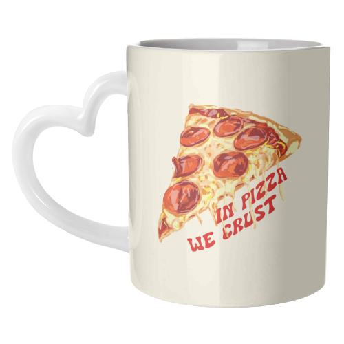 In Pizza We Crust - Pepperoni Slice - unique mug by EZbie