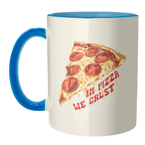 In Pizza We Crust - Pepperoni Slice - unique mug by EZbie