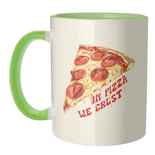 In Pizza We Crust - Pepperoni Slice - unique mug by EZbie