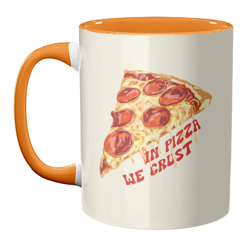 In Pizza We Crust - Pepperoni Slice - unique mug by EZbie