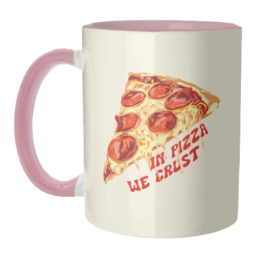 In Pizza We Crust - Pepperoni Slice - unique mug by EZbie