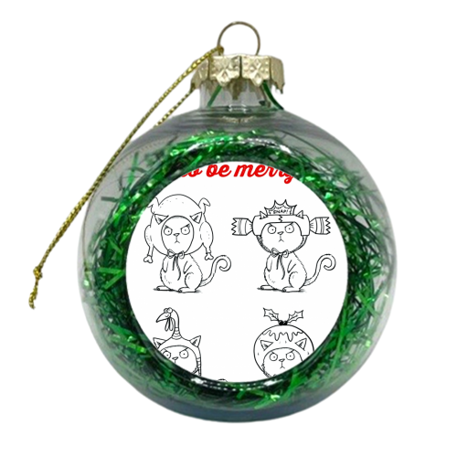 In the Christmas mood - xmas bauble by Louise Gardner