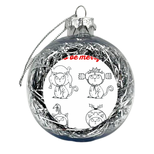 In the Christmas mood - xmas bauble by Louise Gardner