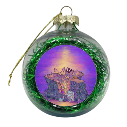 In the mushroom cove - xmas bauble by Colette Alexandratos