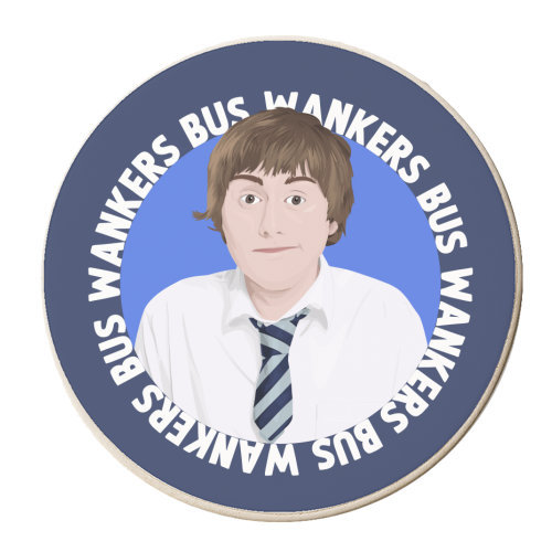 Inbetweeners Jay Cartwright - personalised beer coaster by Pink and Pip