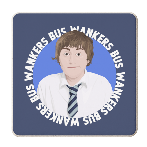 Inbetweeners Jay Cartwright - personalised beer coaster by Pink and Pip