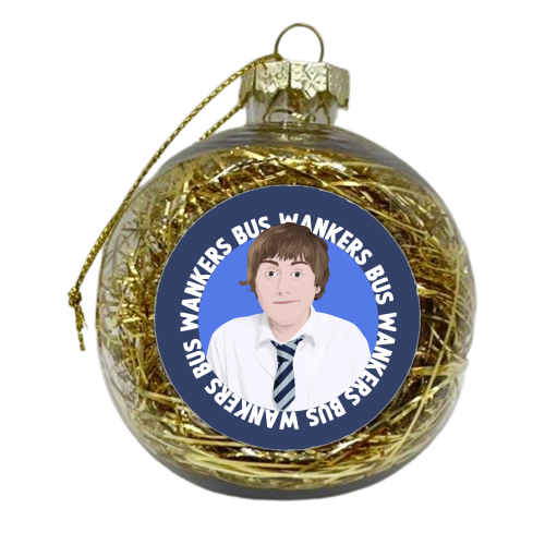 Inbetweeners Jay Cartwright - xmas bauble by Pink and Pip