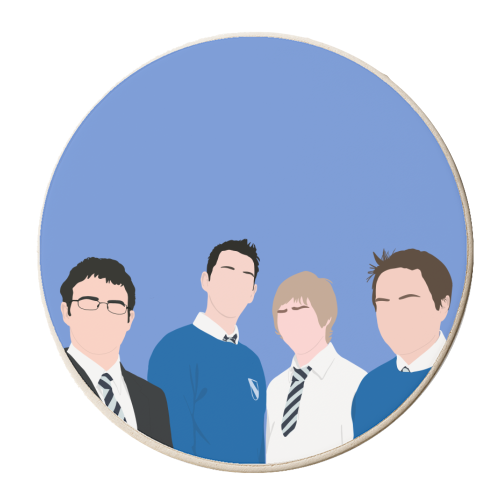 Inbetweeners - personalised beer coaster by Pink and Pip