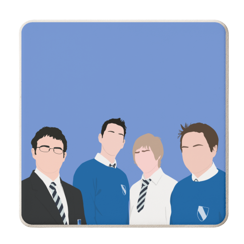 Inbetweeners - personalised beer coaster by Pink and Pip