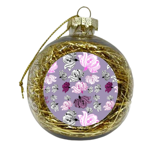 Indian Cherry Blossom  - xmas bauble by Pooja Jeshang